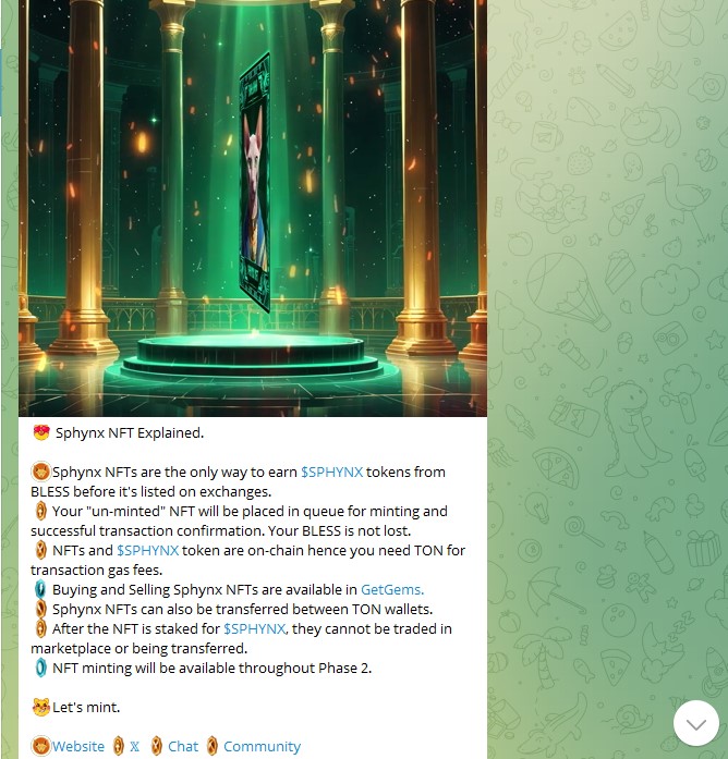 Sphynx bot telegram