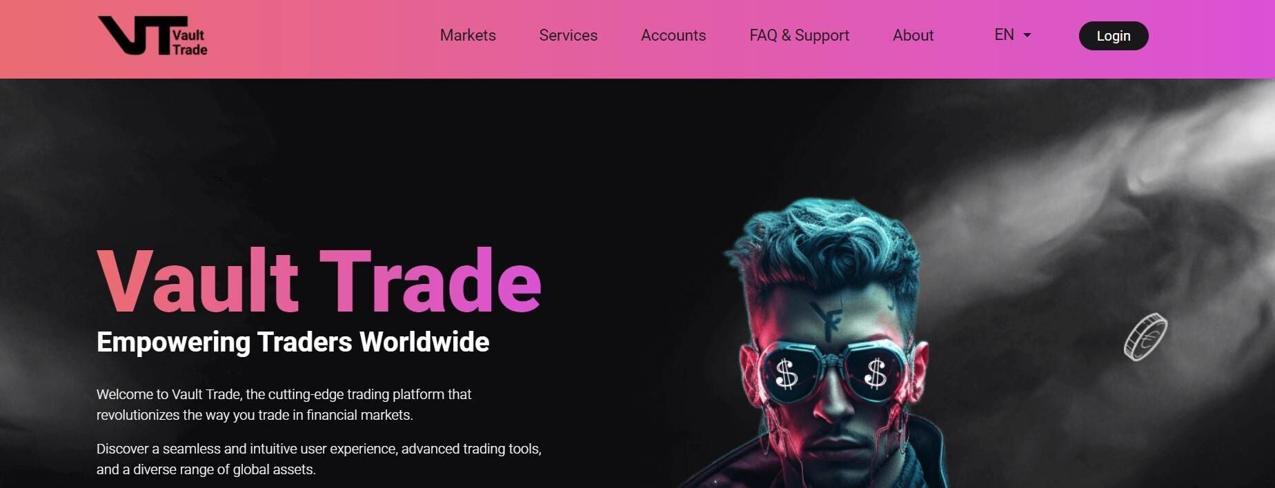 сайт Vault Trade