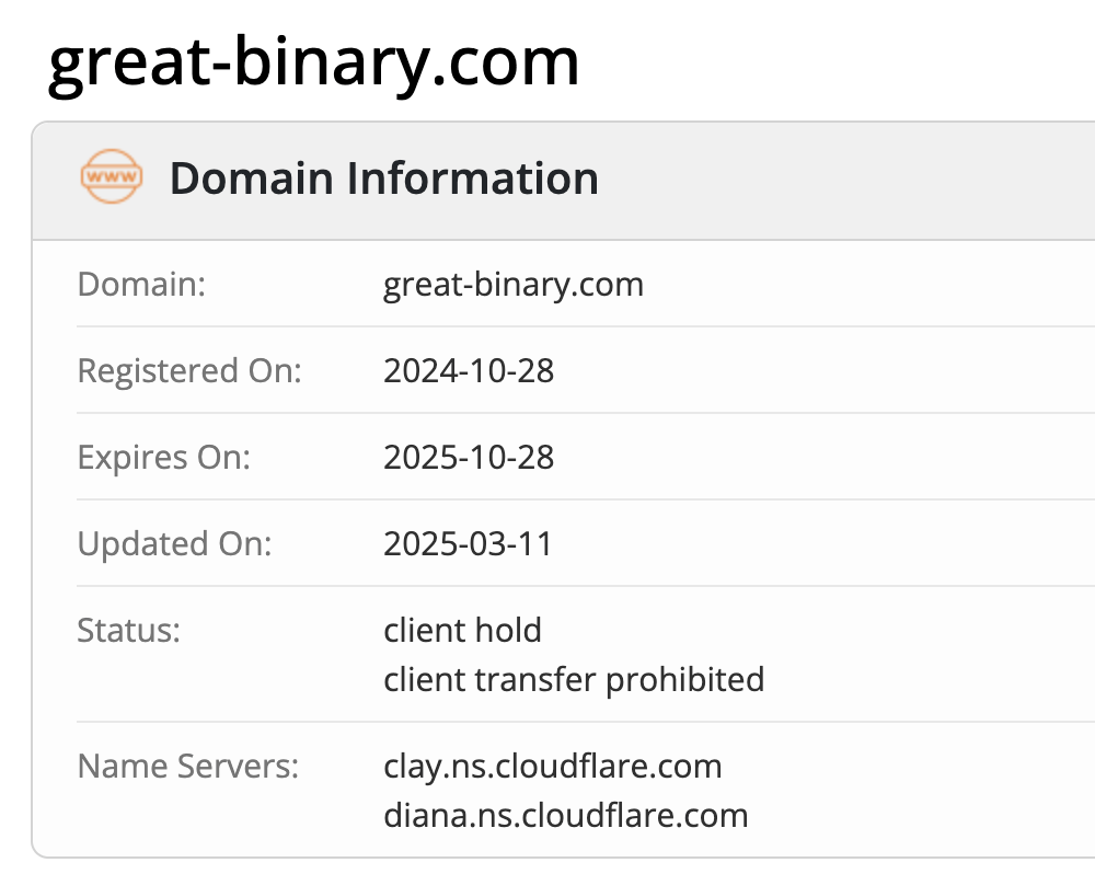 домен GreatBinary