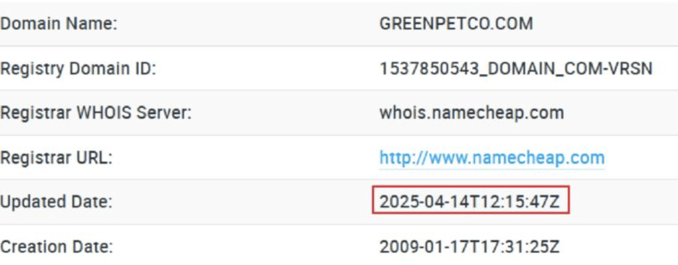 GreenPetco домен