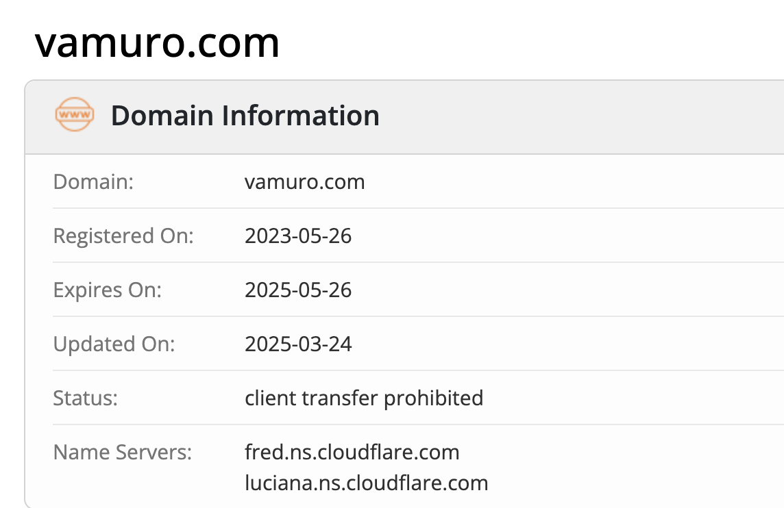 домен Vamuro