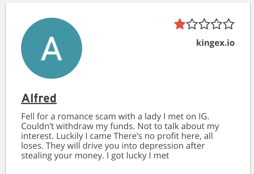KingEX Ltd отзывы людей