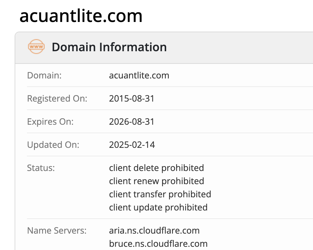 домен Acuantlite