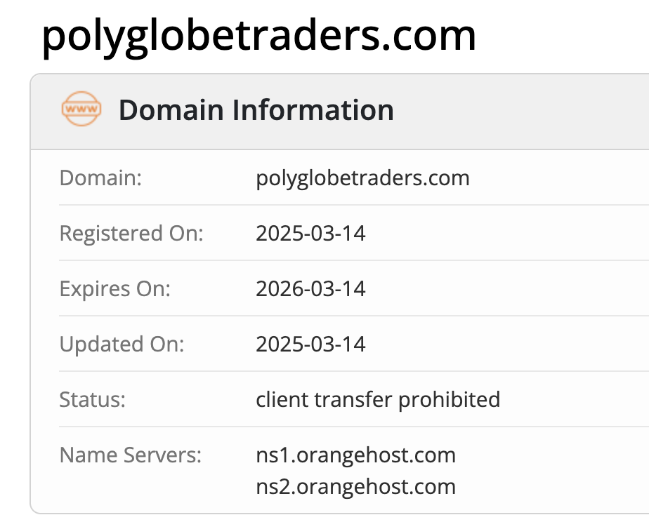 домен PolyGlobe Traders