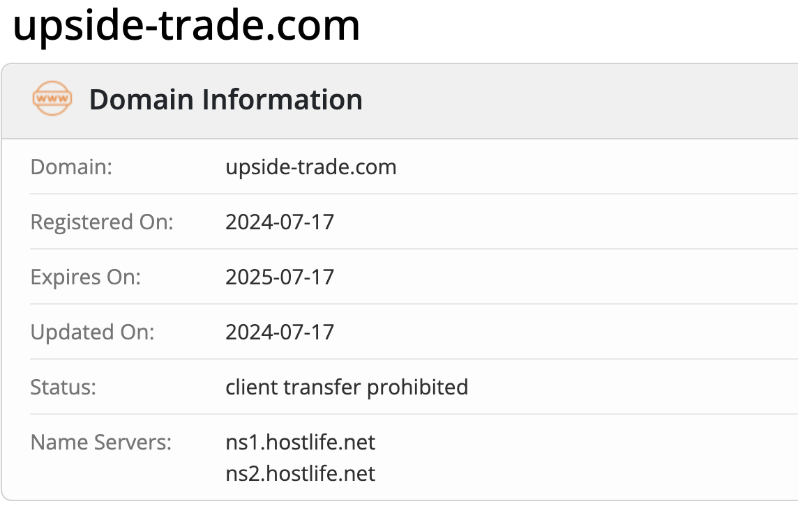 Upside Trade домен