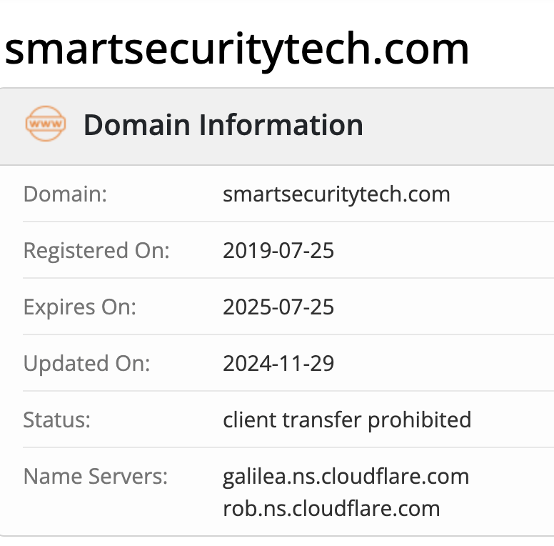 Smart Security Tech домен
