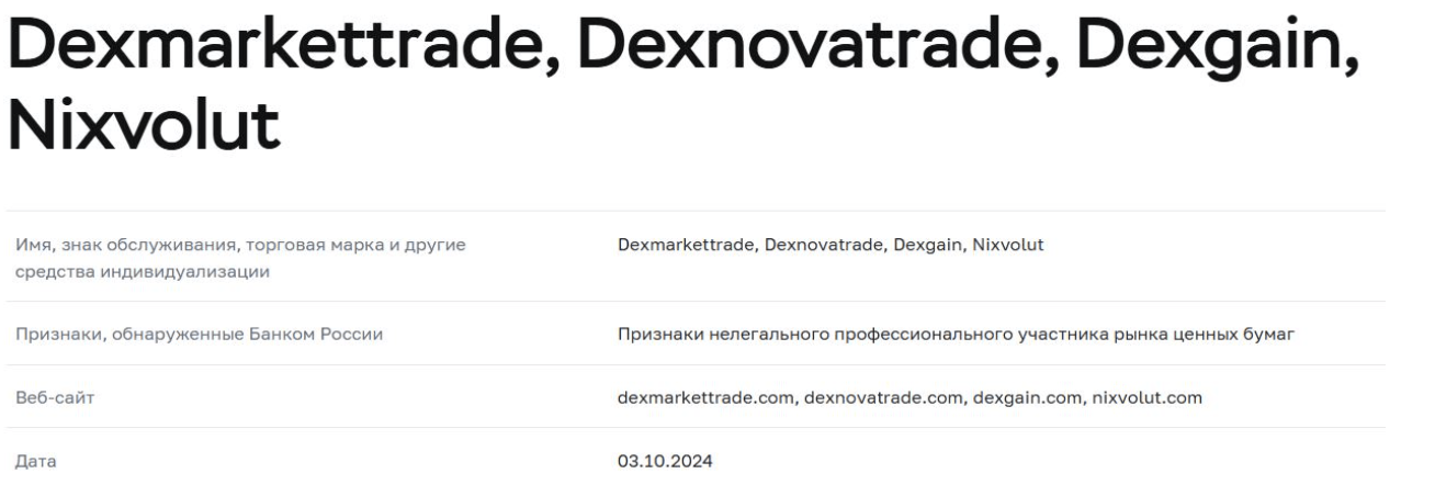 Nixvolut скам