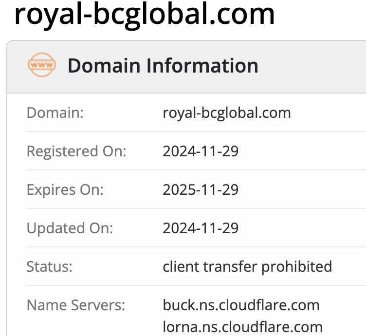 домен Royal BCGlobal
