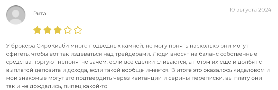 комментарии SiroCyabi