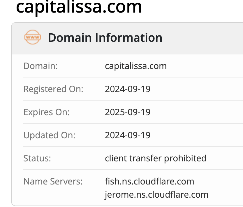 Capitalis Sa домен