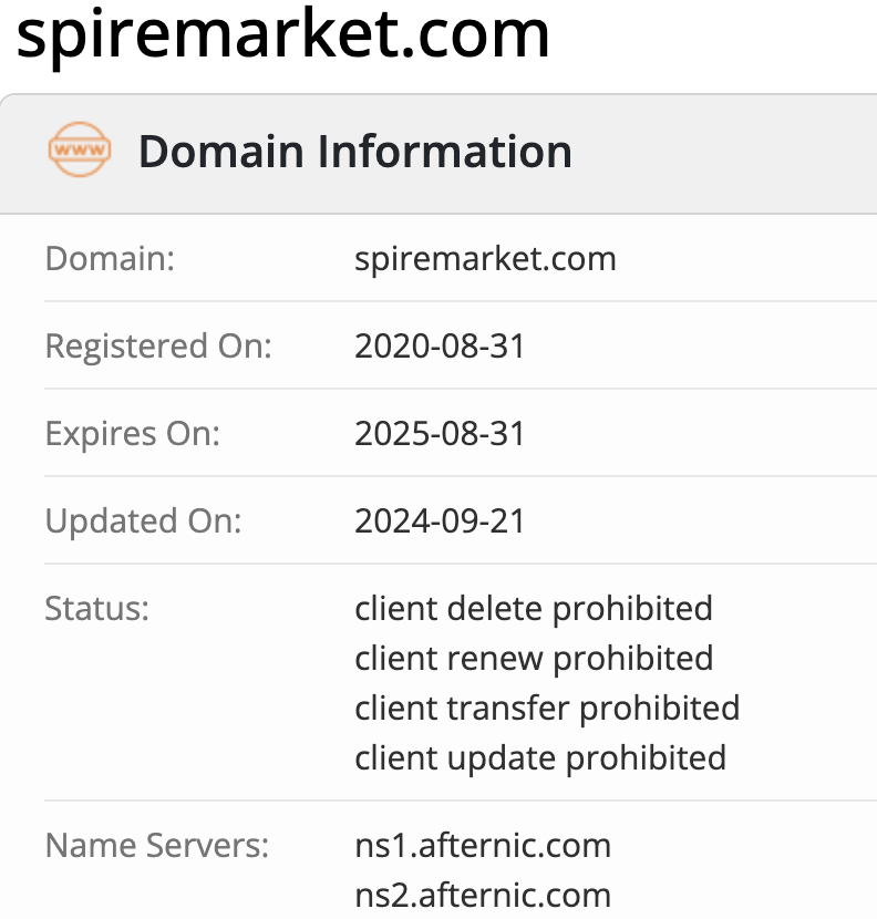 домен Spiremarket Broker