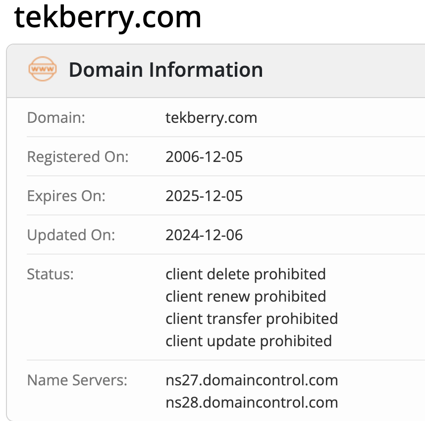 TechBerry домен
