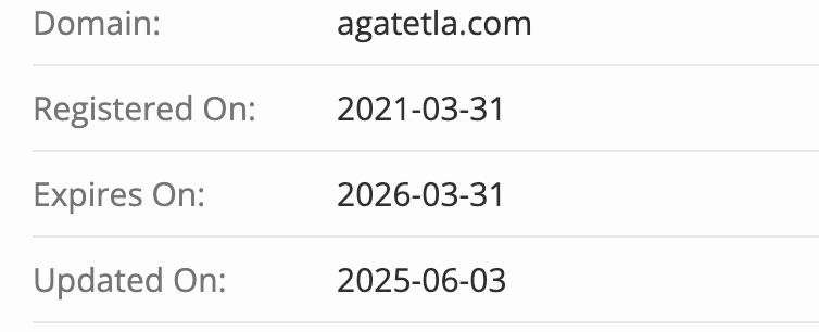 Agatetla домен
