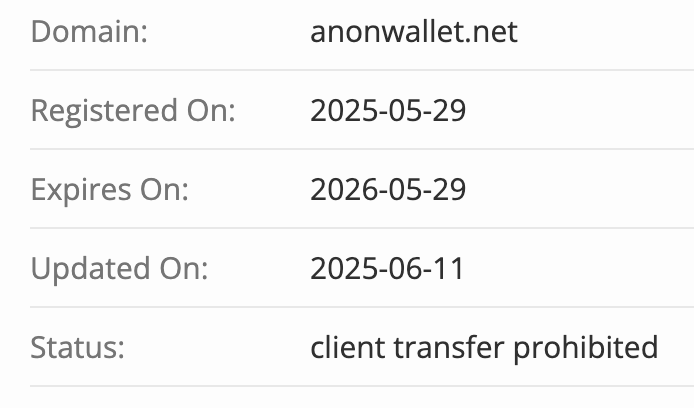домен AnonWallet.Net