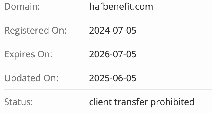 домен HAFBenefit