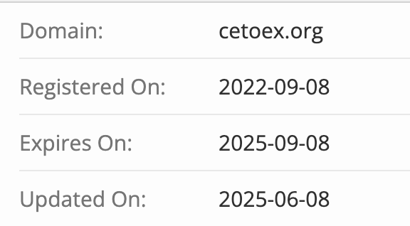 домен CetoEX Exchange