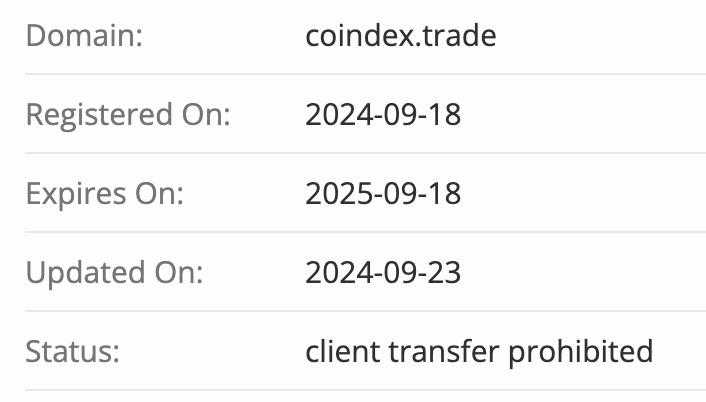 домен CoinDex