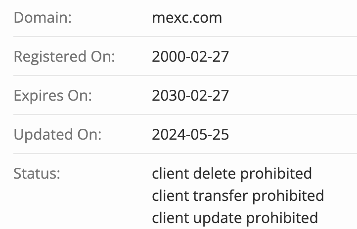 домен MEXC