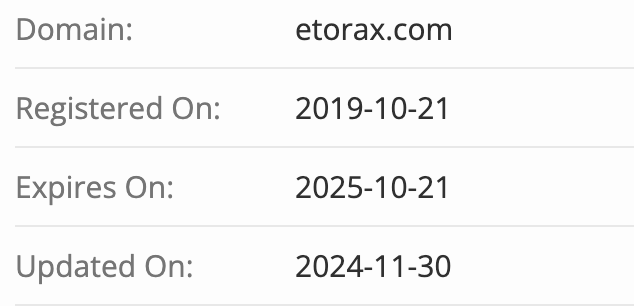 домен Etorax