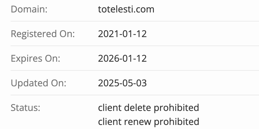 Totelesti домен
