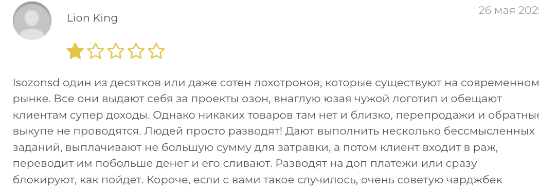 Isozonsd отзыв