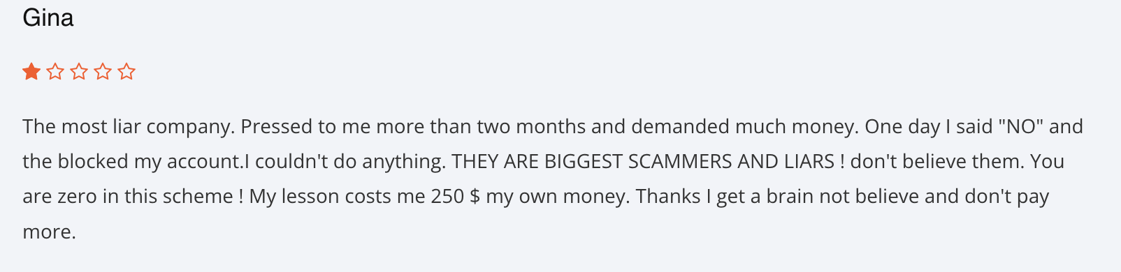 отзыв о брокере CAPINVEST LTD