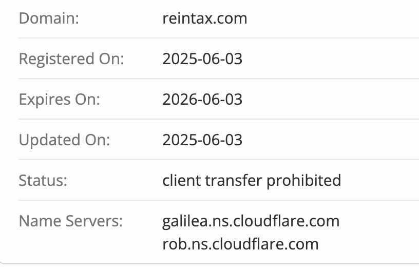 Reintax домен