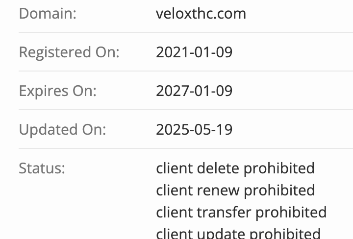 домен Veloxt HC