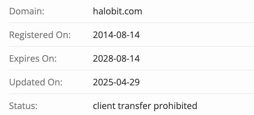 домен HaloBit