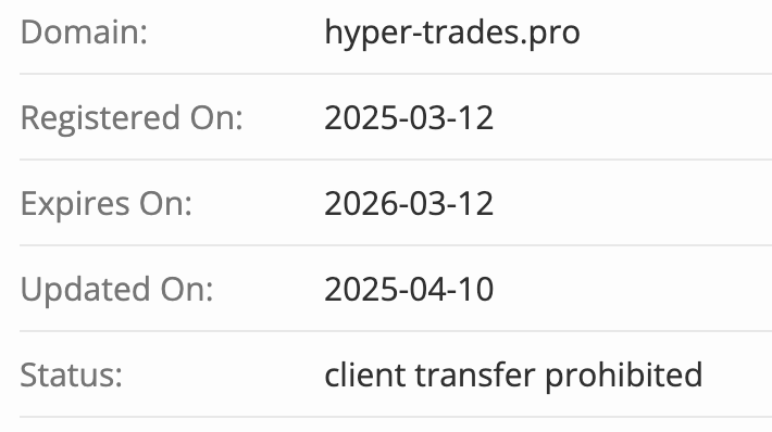 домен Hyper Trades