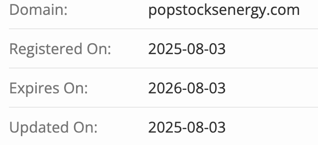 домен Popstocksenergy