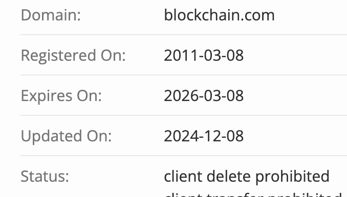 домен Blockchain.com