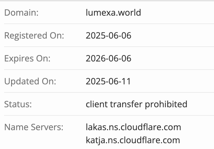 домен lumexa.world