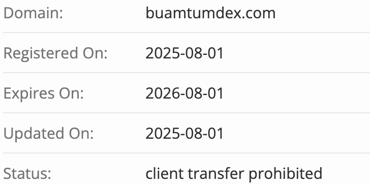 домен BuantumDex