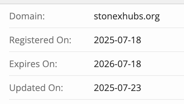 домен Stonex
