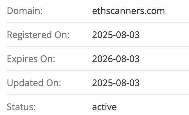 домен EthScanners