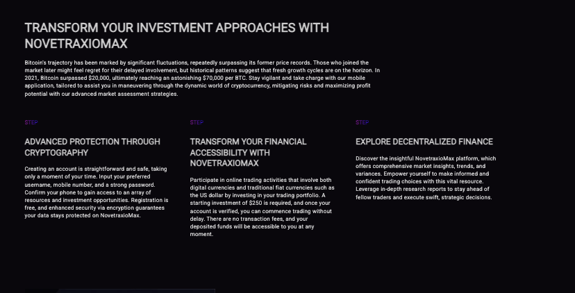 информация о NovetraxioMax