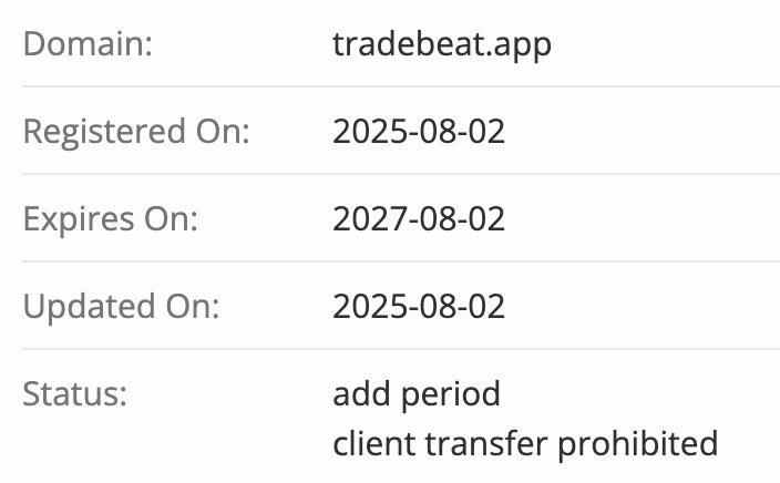 домен TradeBeat