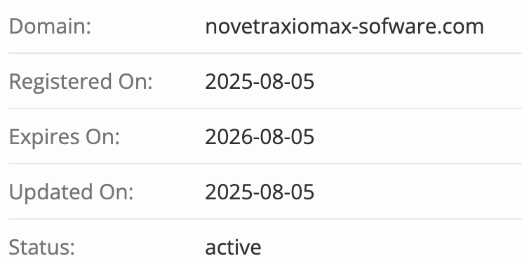 домен NovetraxioMax
