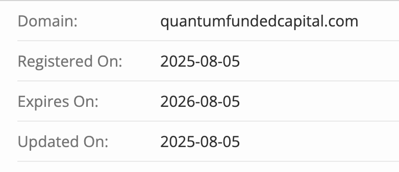 домен Quantum Funded Capital