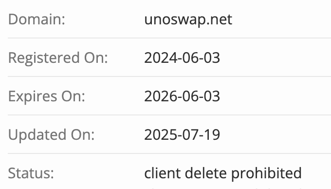 домен UnoSwap