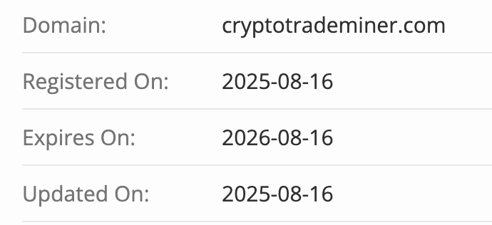 домен Crypto Trade Miner