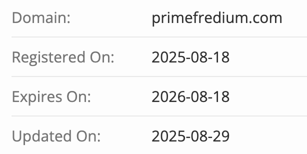 домен Primefredium