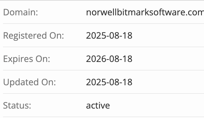 Norwell Bitmark домен