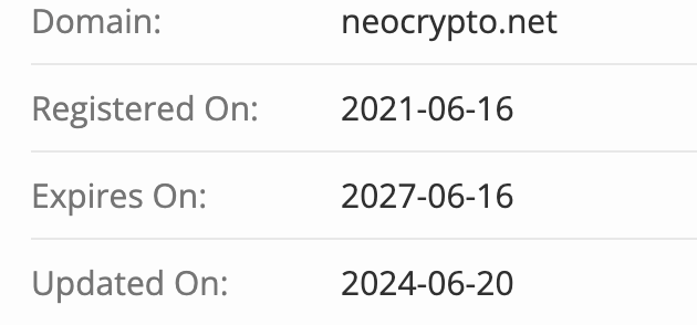 Neocrypto домен