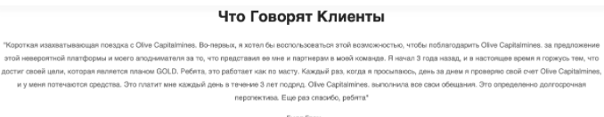 отзыв о Olive Capitalmines