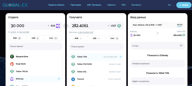 обзор Global-Ex