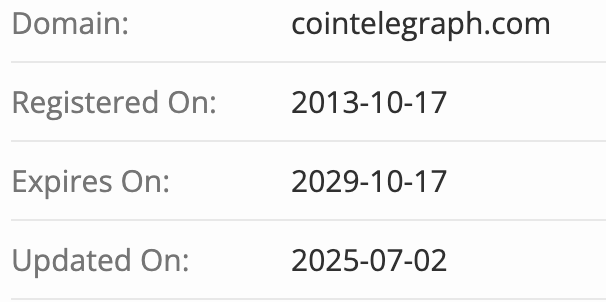домен CointelegraphPro
