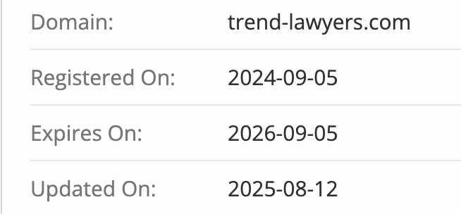 Trend Law домен