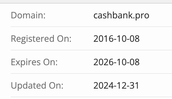 домен CashBank
